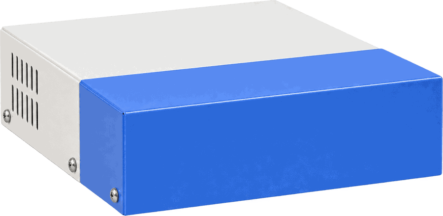 The control box — the hub every part of the wired queue system connects back to