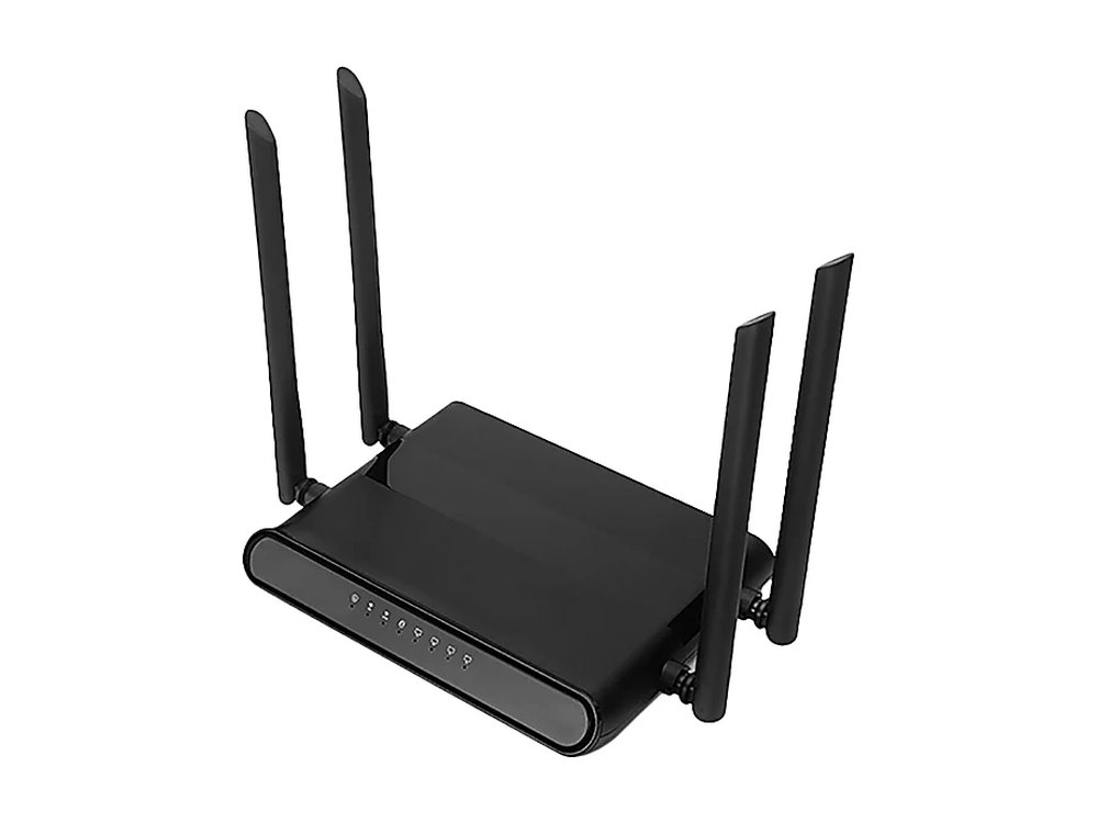 The router supplied with the system, which creates its own network